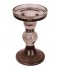 Present Time ljusstake Candle holder Glass Art glass larg Cholocate Brown (PT3733BR)