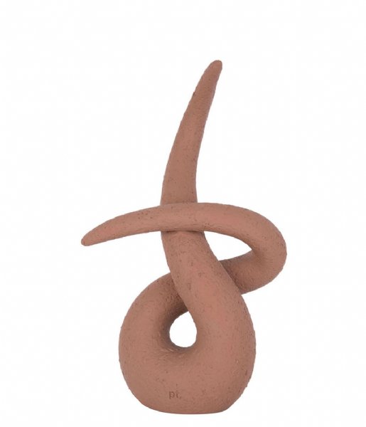 Present Time  Statue Abstract Art Knot polyresin Terracotta Orange (PT3750OR)