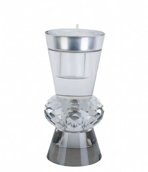 Present Time ljusstake Candle holder Crystal Art duo cone Clear (PT3758CL)