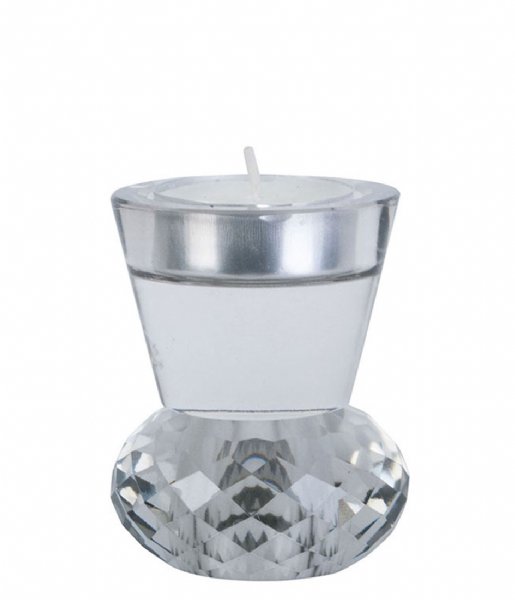 Present Time ljusstake Candle holder Crystal Art duo small Clear (PT3759CL)