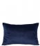 Present Time Dekorativa kudden Cushion Ribbed Velvet Dark Blue (PT3669)