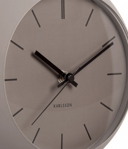 Karlsson  Table clock Nirvana Globe dark Warm Grey (KA5858GY)