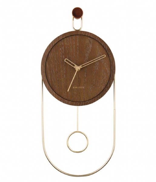Karlsson  Wall Clock Swing Pendulum Dark Wood Veneer Dark Wood Veneer (KA5892DW)