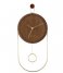 KarlssonWall Clock Swing Pendulum Dark Wood Veneer Dark Wood Veneer (KA5892DW)