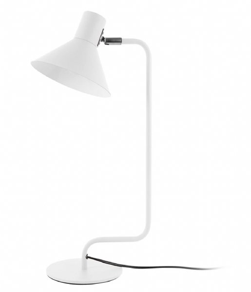 Leitmotiv Bordslampa Table Lamp Office Curved Metal White (LM2060WH)