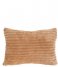 Present Time Dekorativa kudden Cushion Big Ribbed velvet Caramel Brown (PT3802BR)