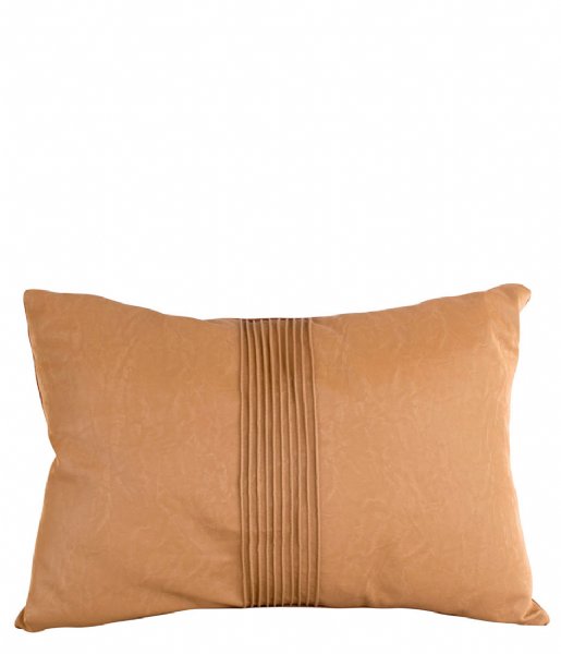 Present Time Dekorativa kudden Cushion Leather Look rectangle Cognac Brown (PT3804BR)