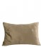 Present Time Dekorativa kudden Cushion Leather Look rectangle Moss Green (PT3804GR)