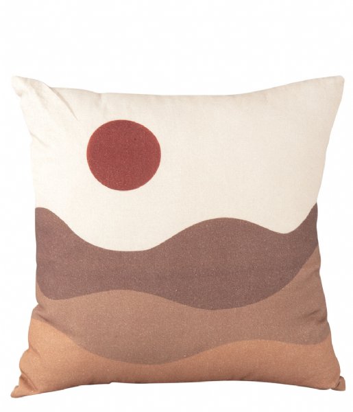 Present Time Dekorativa kudden Cushion Sunset square Sand Brown (PT3830SB)
