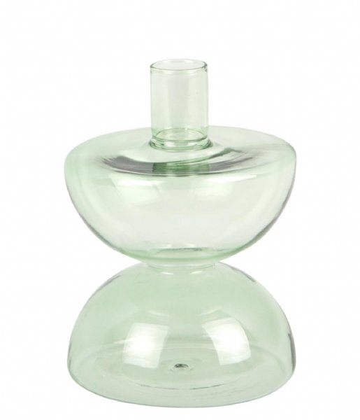 Present Time ljusstake Candle Holder Diabolo Glass Jungle Green (PT3926GR)