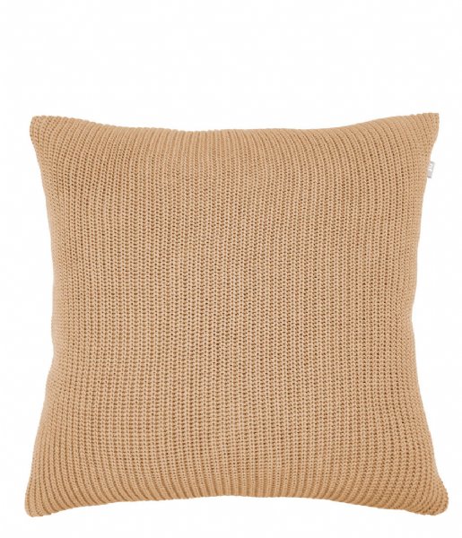 Present Time Dekorativa kudden Cushion Knitted Lines Sand Brown (PT3718SB)