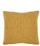 Present Time Dekorativa kudden Cushion Knitted Lines Mustard Yellow (PT3718YE)