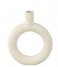 Present Time  Vase Ring round polyresin Ivory (PT3744WH)