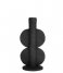Present Time ljusstake Candle holder Double Bubble polyresin Black (PT3747BK)