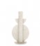 Present TimeCandle holder Bubble polyresin Ivory (PT3748WH)