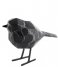 Present TimeStatue bird small polyresin marble print Black (PT3756BK)