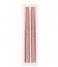 Present Time  Dinner candle Mid Twirl Set of 2pcs Faded Pink (PT3780PI)