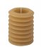 Present TimePillar candle Layered Circles medium Sand Brown (PT3793SB)