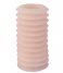 Present Time  Pillar candle Layered Circles large Soft Pink (PT3794LP)