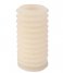 Present Time  Pillar candle Layered Circles large Ivory (PT3794WH)