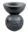 Present Time ljusstake Candle holder Crystal Art small Bowl Black (PT3642BK)