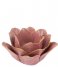 Present Time ljusstake Candle holder Flower big porcelain Soft Pink (PT3508PI)