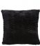 Present Time Dekorativa kudden Cushion Herringbone Faux Fur Black (PT3673)