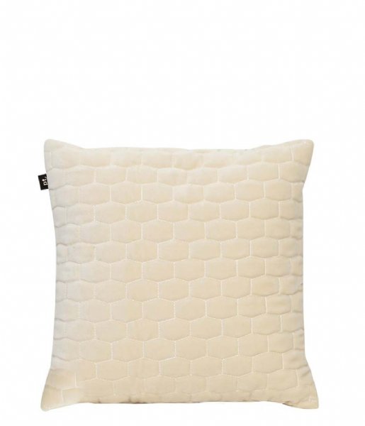 Present Time Dekorativa kudden Cushion Luxurious padded velvet 35 x 35cm velvet ivory (PT3265IV)