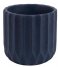 Present Time  Plant pot Stripes cement large dark blue (PT3600BL)