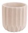 Present Time  Plant pot Stripes cement small ivory (PT3602WH)