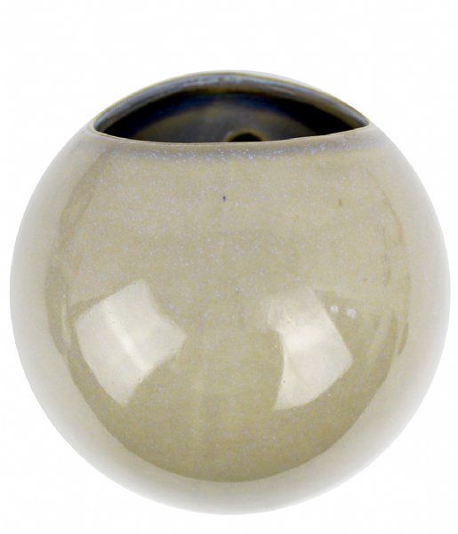 Present Time  Wall plant pot Globe glazed Grey (PT3505GY)