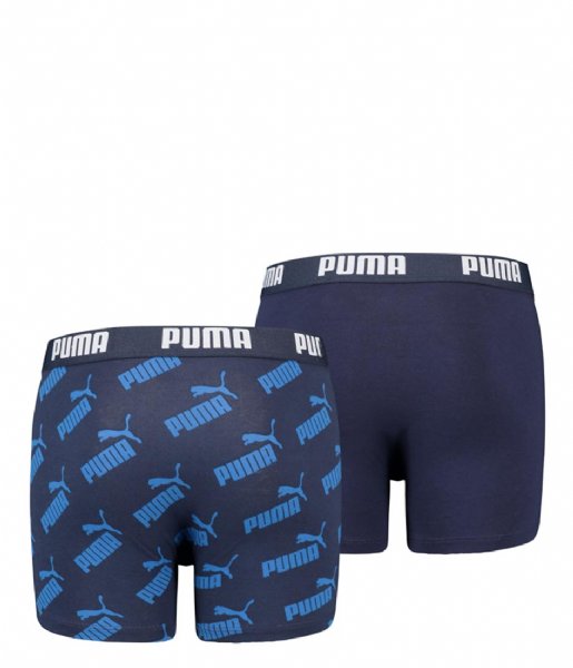 Puma  Boys Aop Boxer 2-Pack Blue (002)