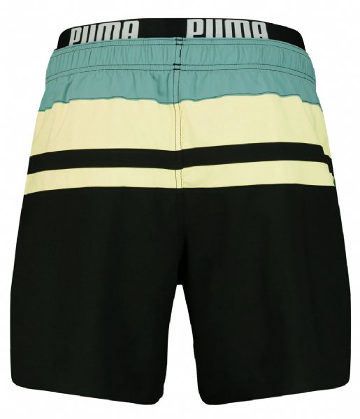 Puma  Swim Heritage Stripe Mid Shorts 1P Sea Green (001)
