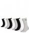 Puma  Crew Sock 9P Grey/White/Black (001)