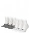 PumaFootie 6P 6-Pack White Grey Melange (001)