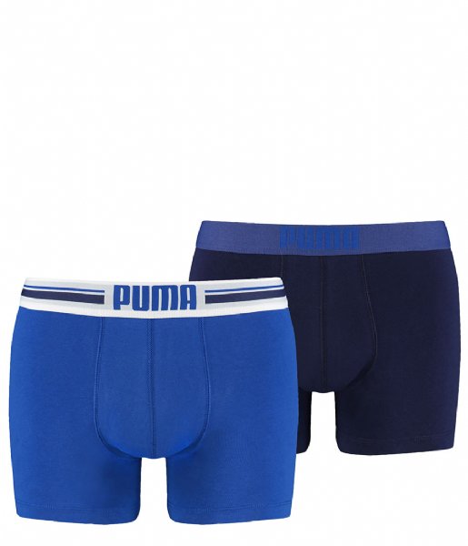 Puma  Placed Logo Boxer 2P 2-Pack Blue (056)
