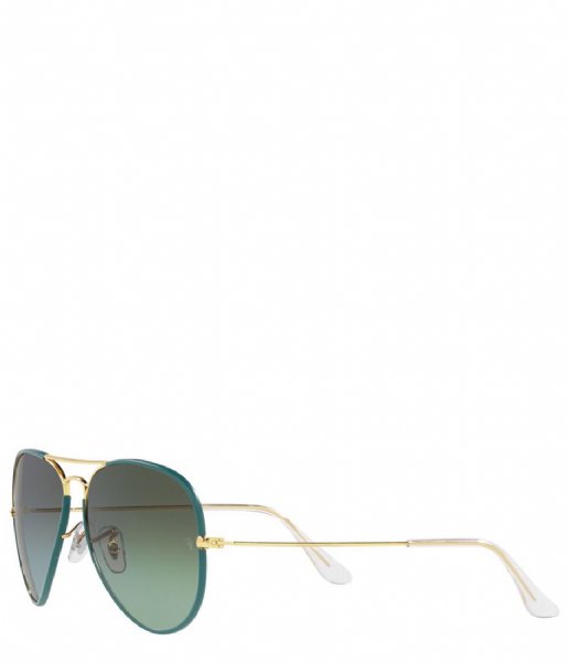 Ray Ban  Icons Aviator Full Color Petroleum On Legend Gold (9196BH)