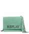 Replay  Leather Shoulder Bag apple green