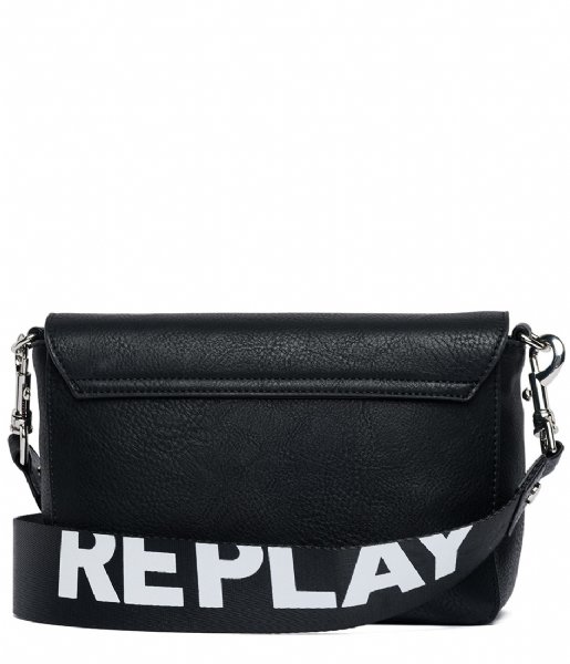 Replay  Crossbody Bag With Double Zipper black
