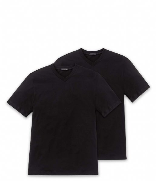 Schiesser  2-Pack T-Shirts Black (000)