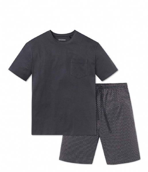 Schiesser  Pyjama Short Anthracite (203)
