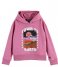 Scotch and Soda  Girls Loose-Fit Artwork Hoodie Orchid Melange (1587)