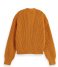 Scotch and Soda  Fuzzy Cardigan With Voluminous Sleeves Cinnamon Spice Melange (5199)