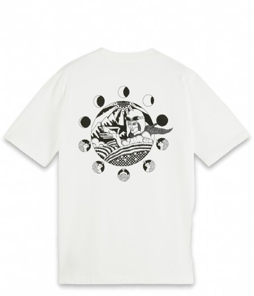Scotch and Soda  Amelia Earhart graphic T-shirt in Organic Cotton Ecru (0003)