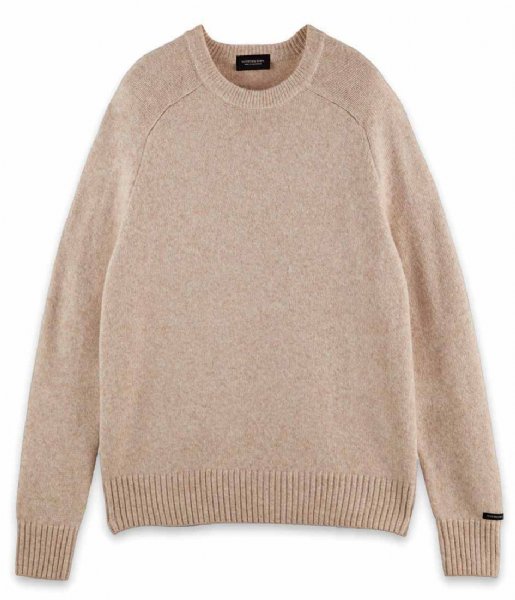 Scotch and Soda  Relaxed crewneck pullover contains Wool Beached Melange (4307)