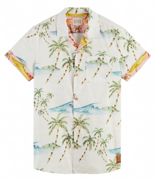 Scotch and Soda  Seasonal Printed Hawaiian shirt Combo A