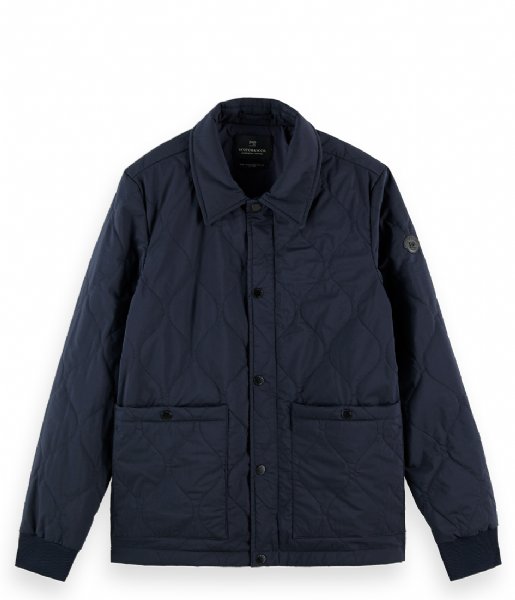 Scotch and Soda  Classic quilted cotton blend jacket Night (0002)