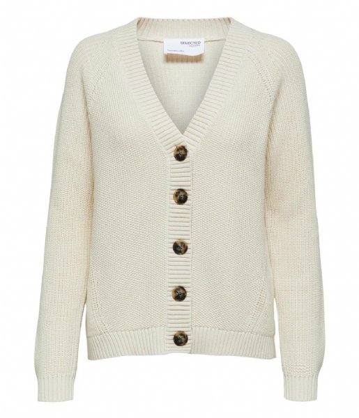 Selected Femme  Knitted Cardigan O-Neck Birch