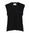 Selected Femme  Lulu Knit Vest O Neck B Black