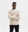Selected Homme  Irven Long Sleeve Knit Crew W Egret